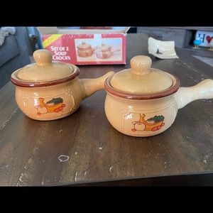 Vintage “Devine” Soup Crocks